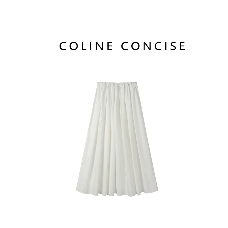 COLINE CONCISE 2025SS 小众设计阔腿裤纯色休闲裤*Z88085-1