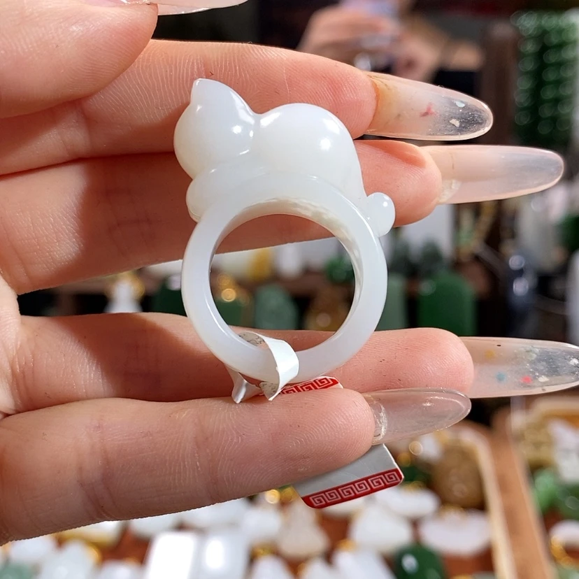 【闪购商品】和田玉未镶嵌吊坠(不含链)笨****生戒指20