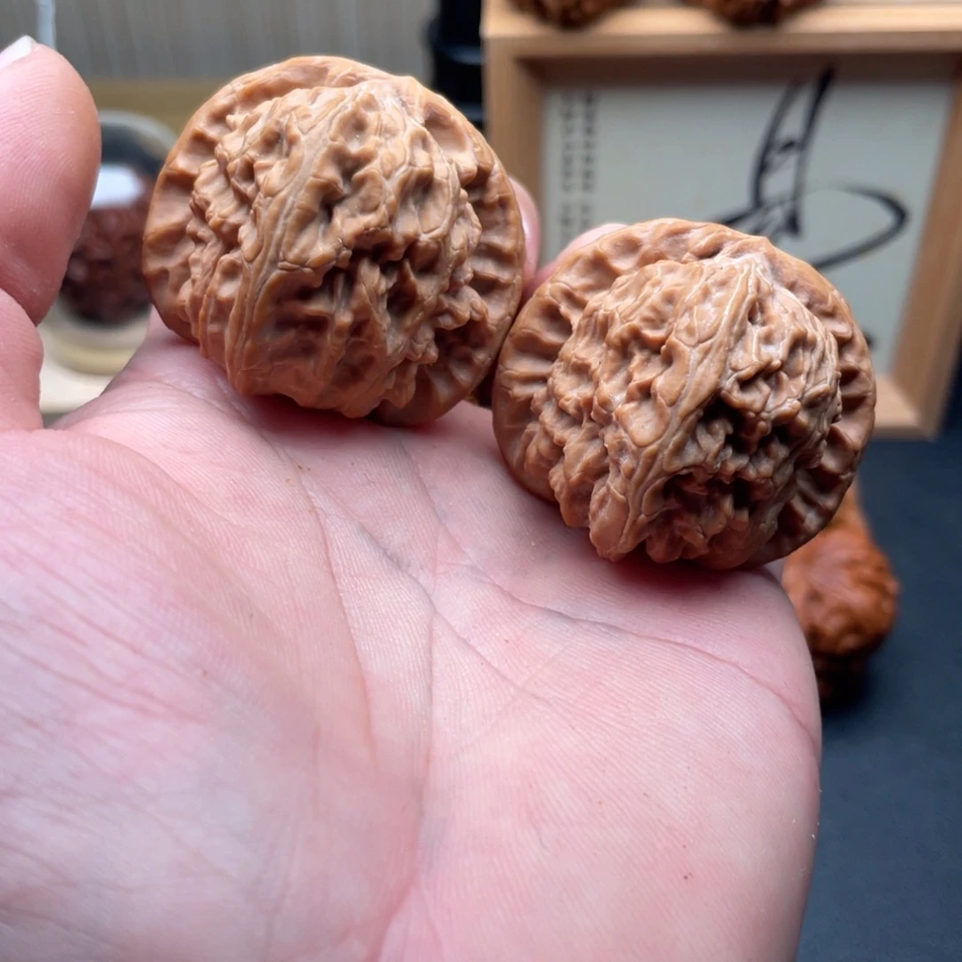 吊坠文玩核桃球白尺寸40