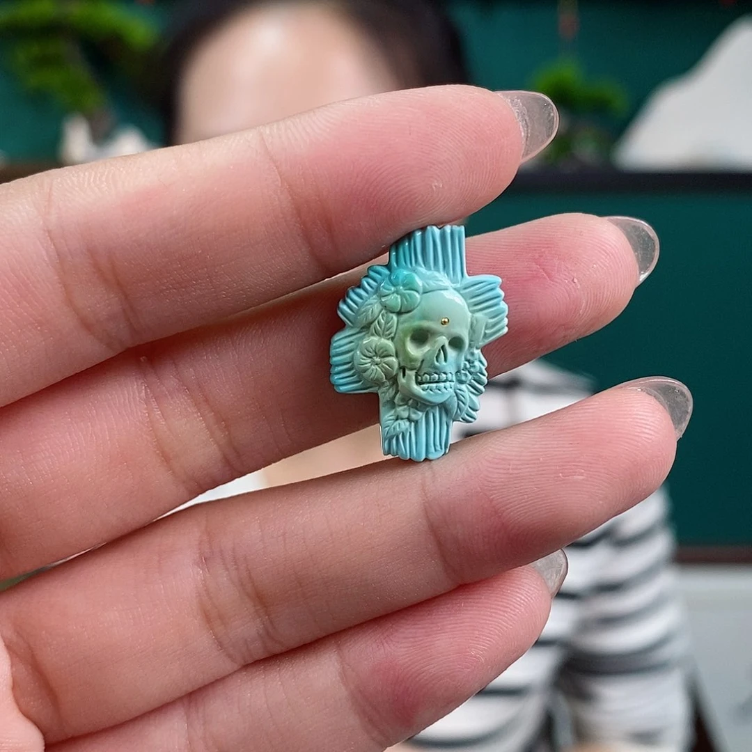 绿松石珠宝奇石未镶嵌