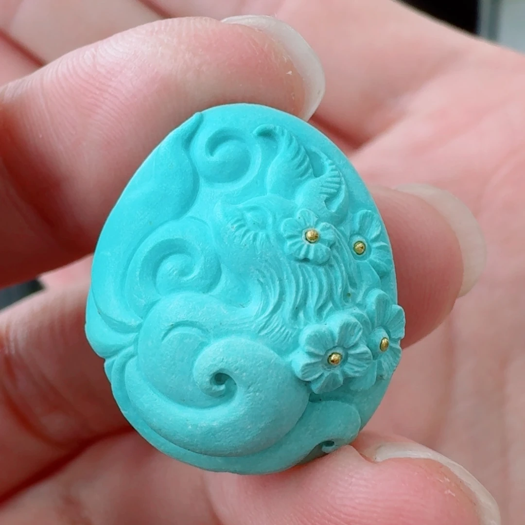 未镶嵌绿松石珠宝奇石