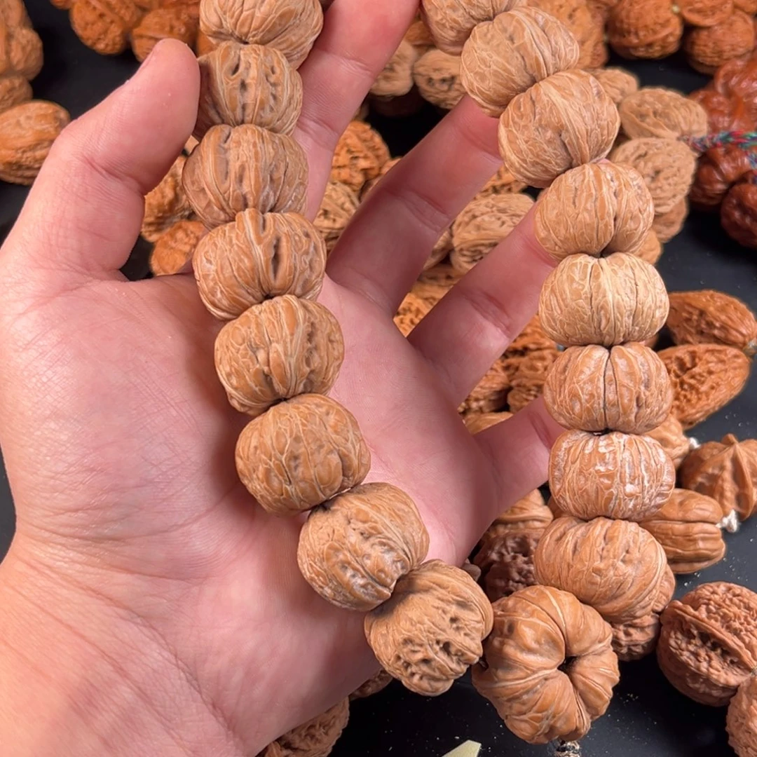 酱***锅文玩核桃手串连体元宝核桃核桃