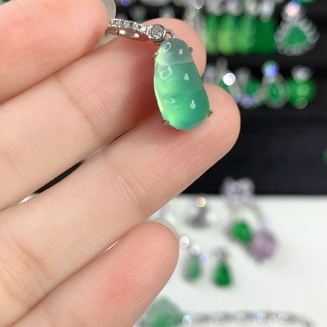 玛瑙/玉髓银S925镶嵌颈饰