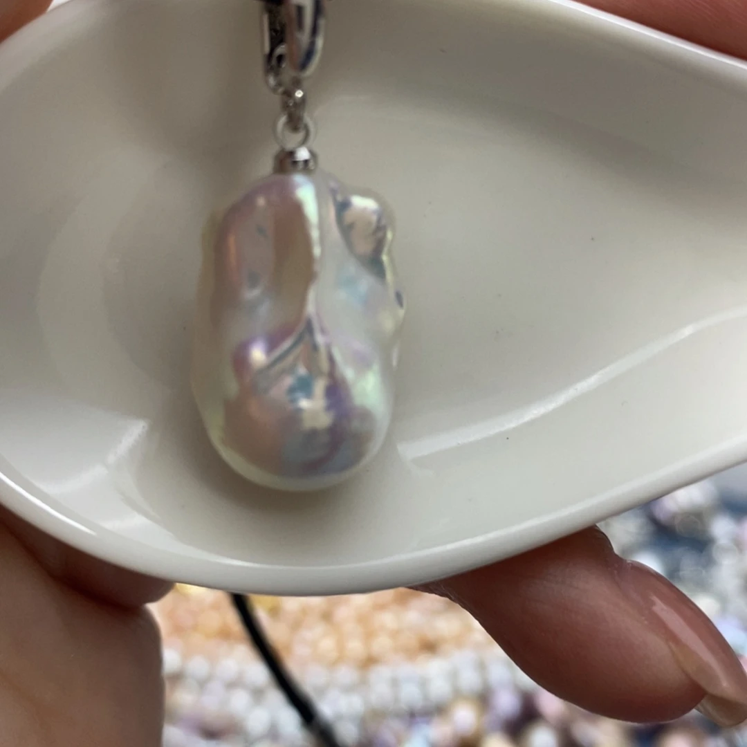 银S925镶嵌淡水珍珠其它