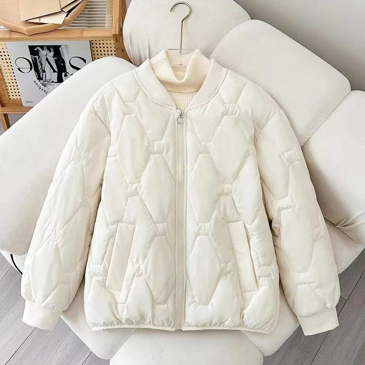 全棉时代【断码】秋冬2025新款外套女轻薄短款宽松棉服韩版棒球服