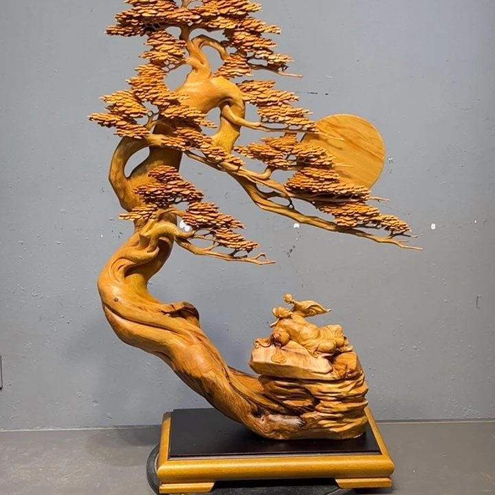 柏木（崖柏）木雕艺术作品欣赏