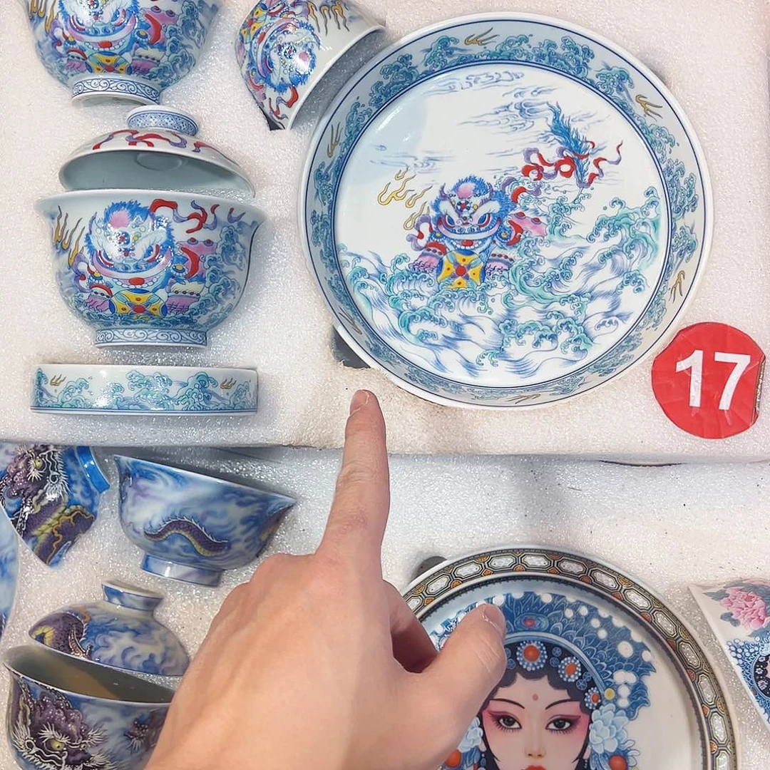 A***光唐狮绣球五件套7278282