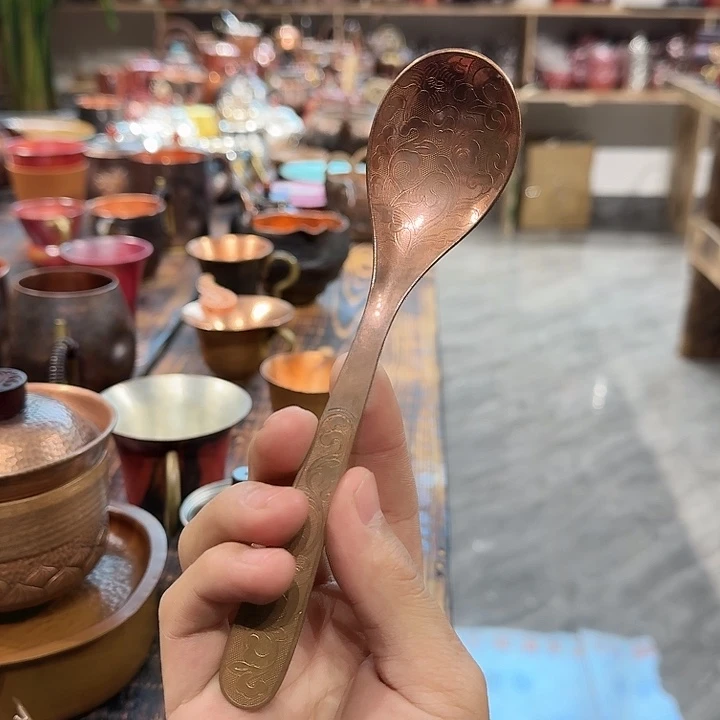 紫铜手工制作勺子