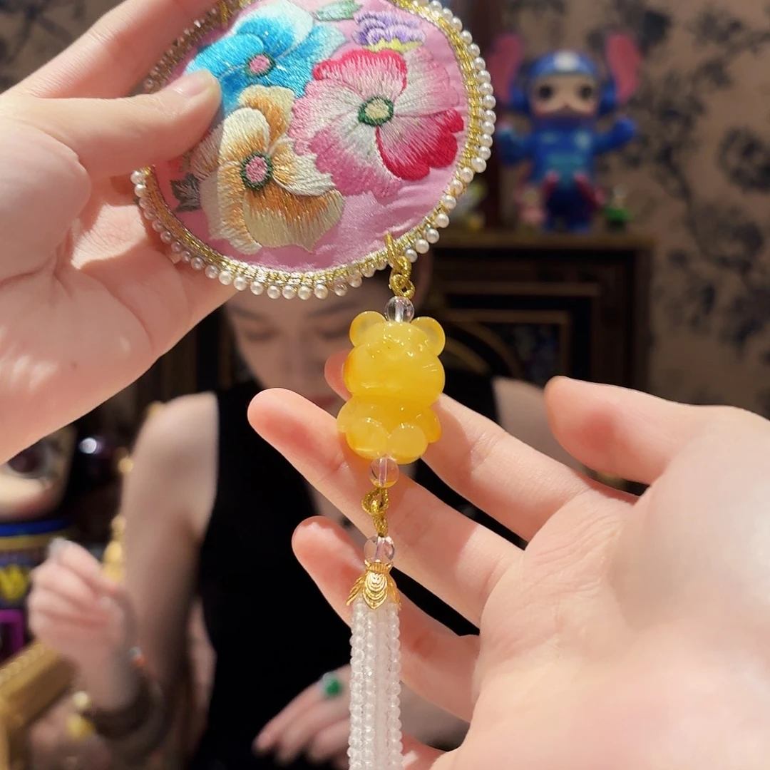 未镶嵌颈饰蜜蜡挂件