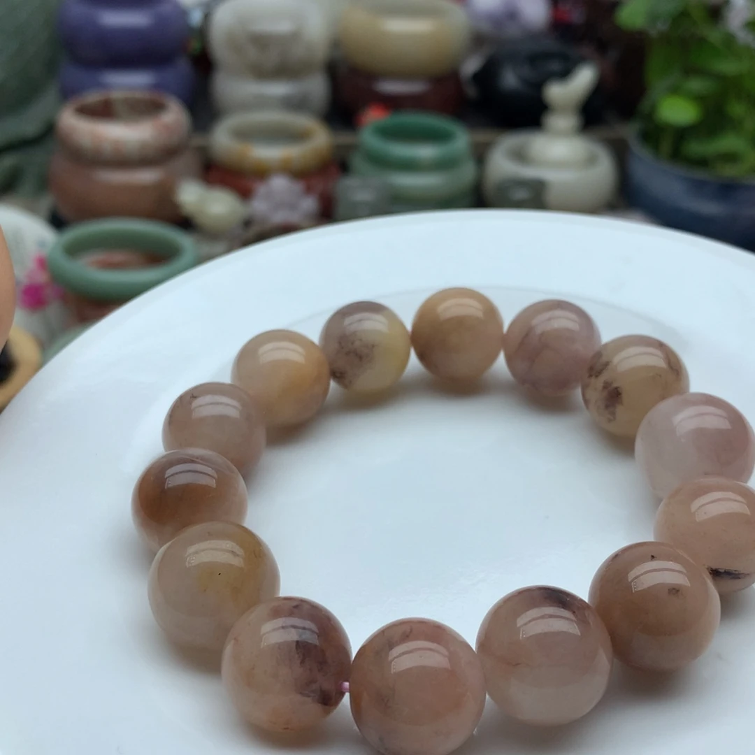 未镶嵌手镯石英质玉（佘太翠）男士手串卡16