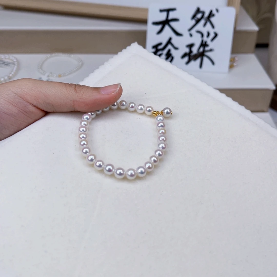 淡水珍珠手绳银S925镶嵌