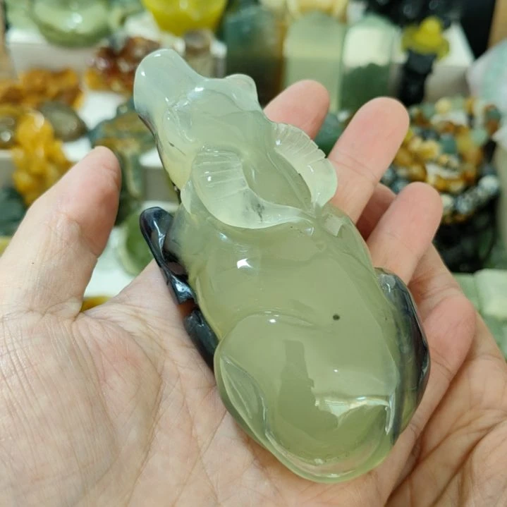 岫玉未镶嵌手把件款式