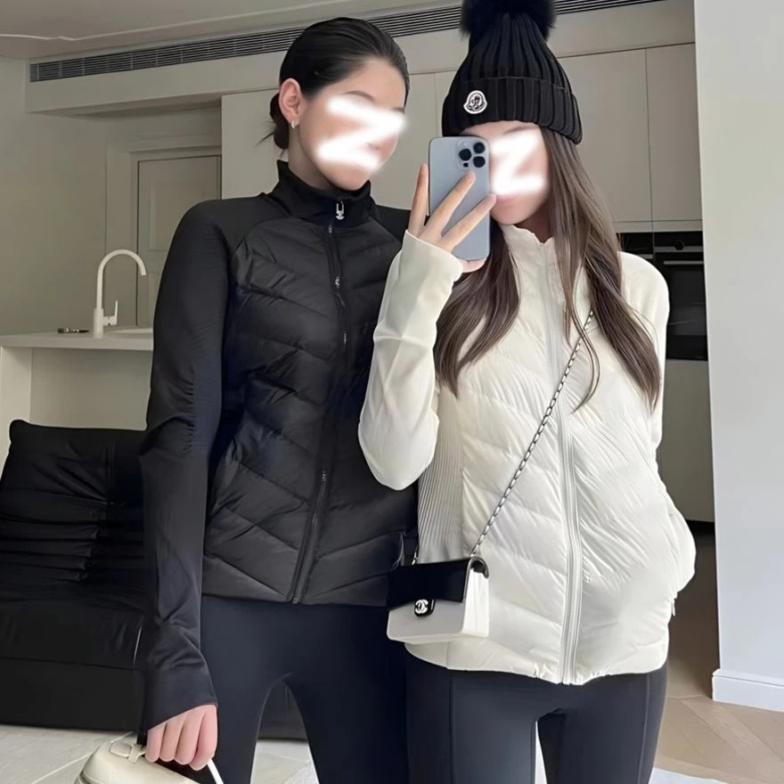 黑色轻薄羽绒服外套女秋冬季2025新款修身保暖内胆小个子短款上衣