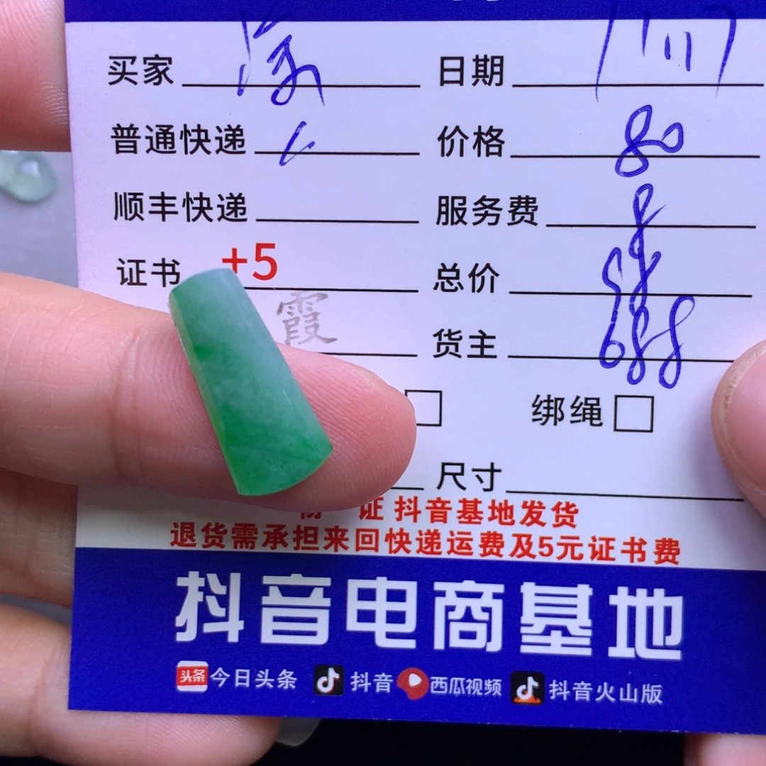 颈饰未镶嵌翡翠涂*