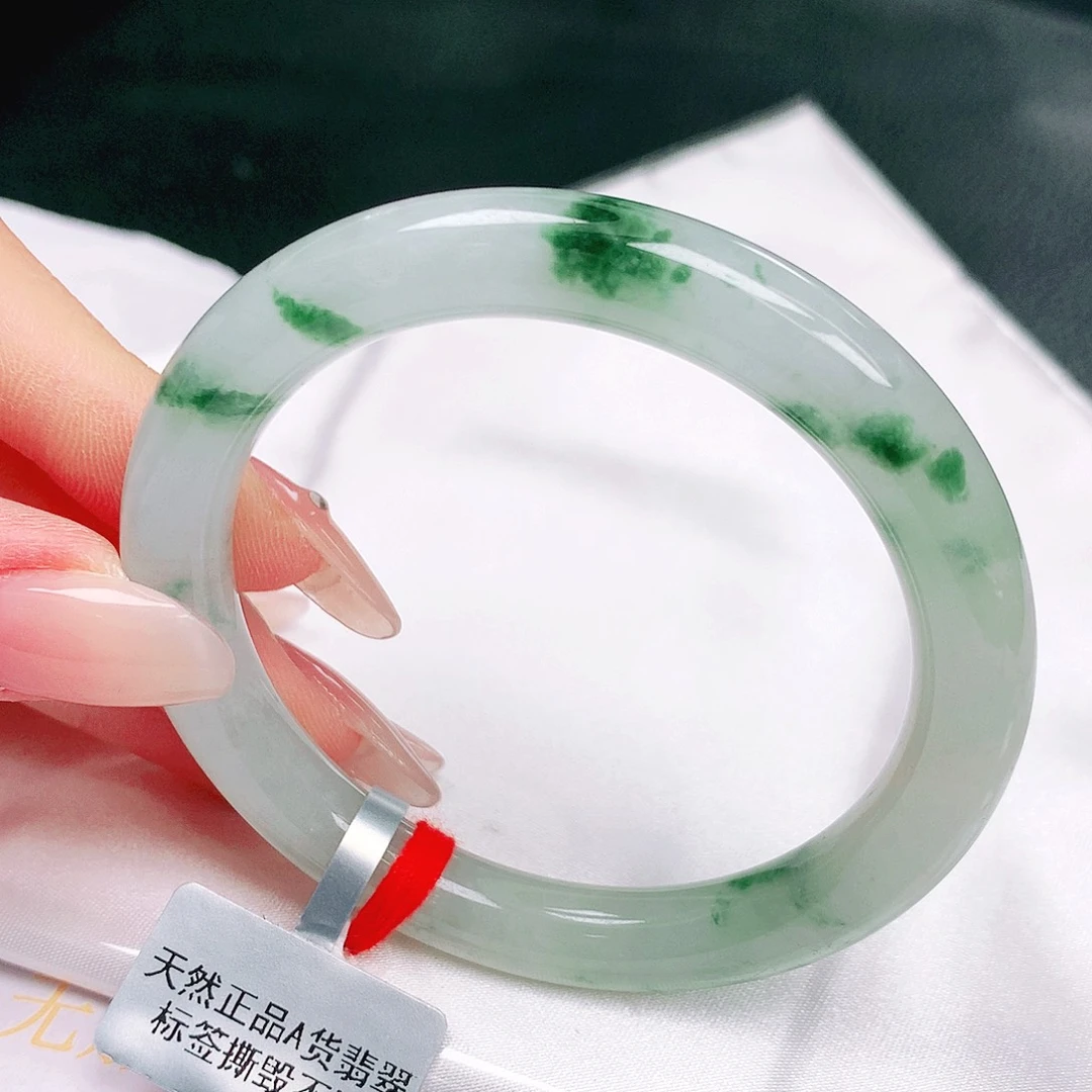翡翠未镶嵌手镯缅甸天然a货翡翠手镯