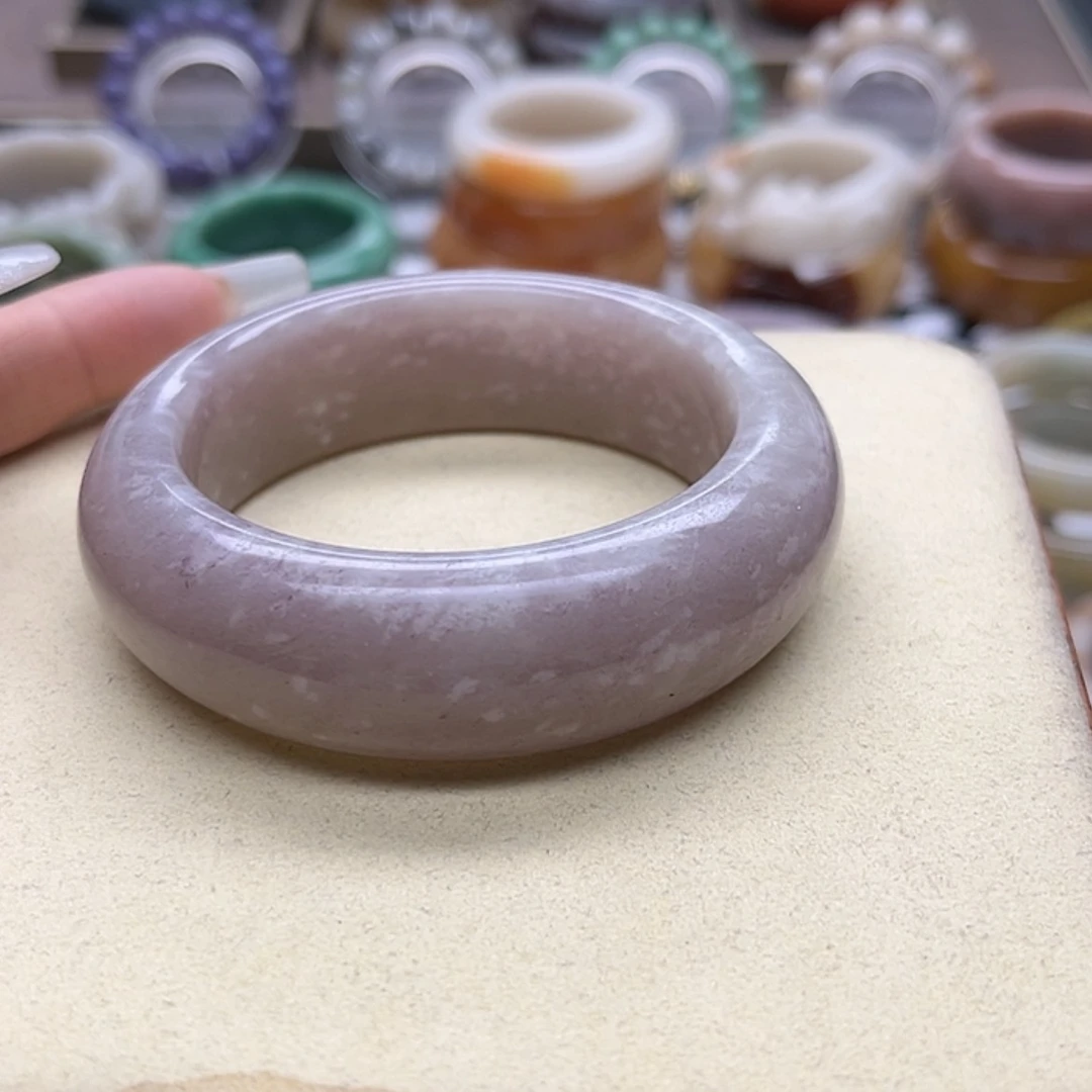 【闪购商品】石英质玉手镯未镶嵌大矿紫玉福利