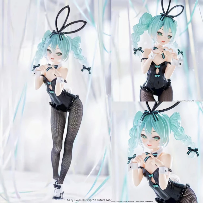黑丝白丝初音未来兔女郎手办动漫二次元可爱摆件男生收藏礼物景品