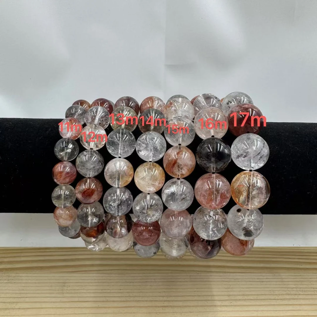 [云上水晶]天然花闪灵手串 Z243 多样性发其一