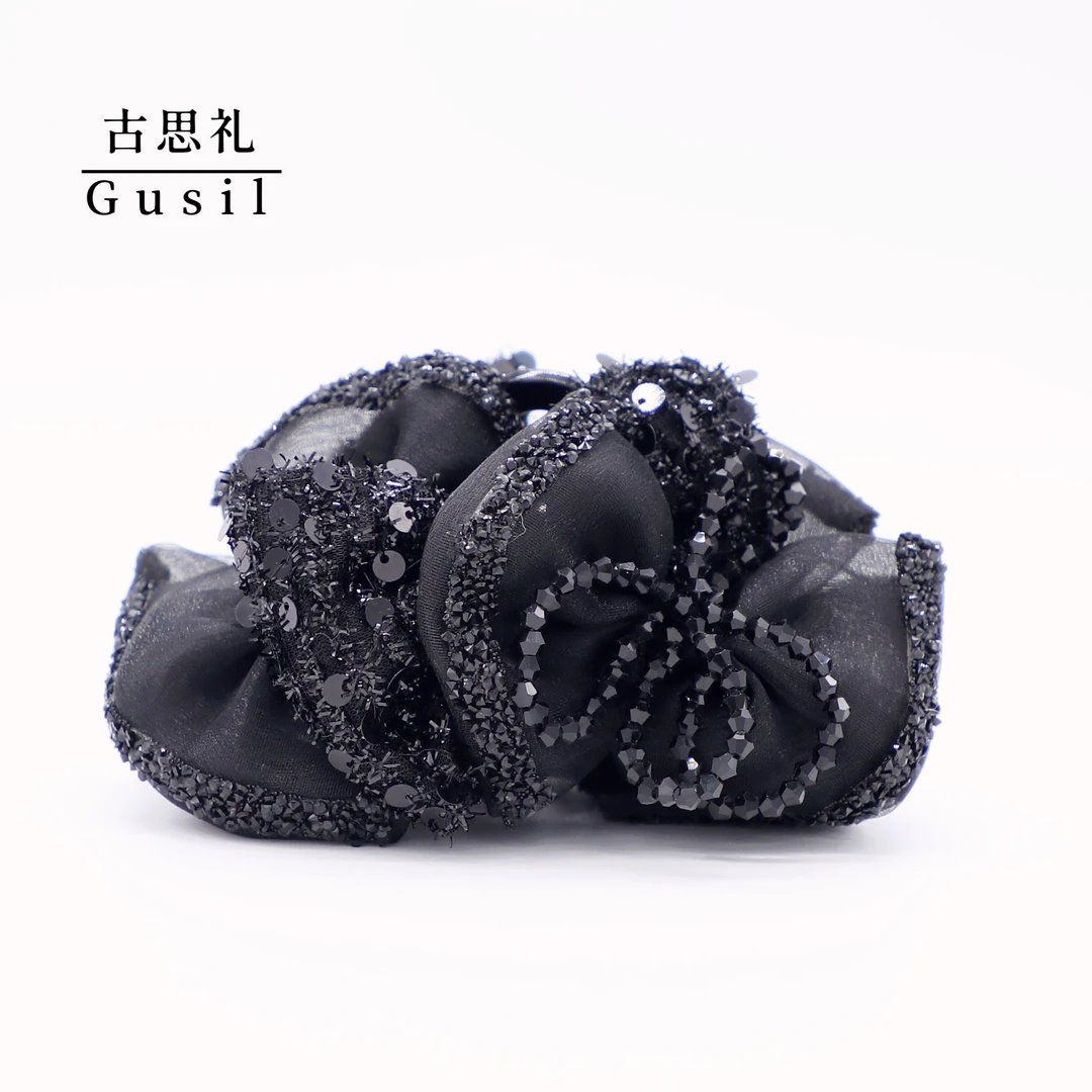 古思礼【蔷薇恋人】浪漫优雅气质百搭11cm抓夹GS5886-HS