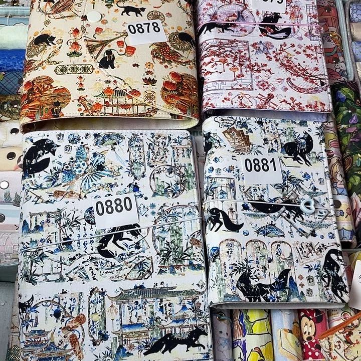 织绣两个a5活页0878，0880，一个A5s活页0879,一个a6活页0881