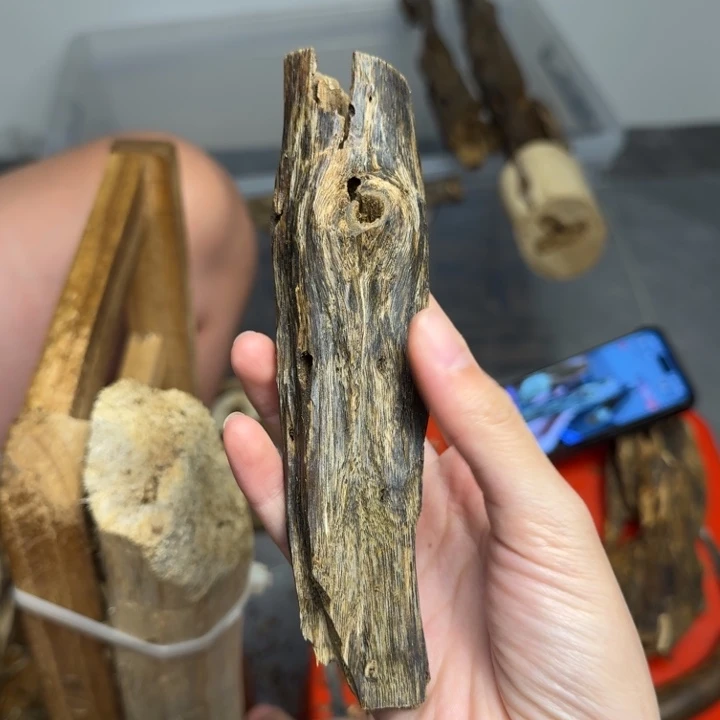 沉香沉香碎屑白棋块料37克