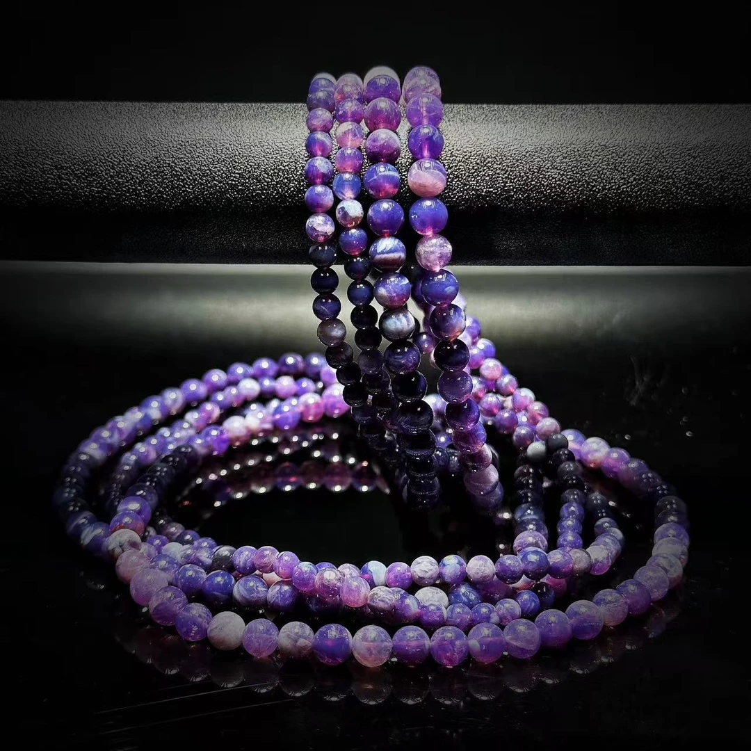 【缪老师严选】SJ1084  九紫时代/紫玉奶盖手链 多样性发其一