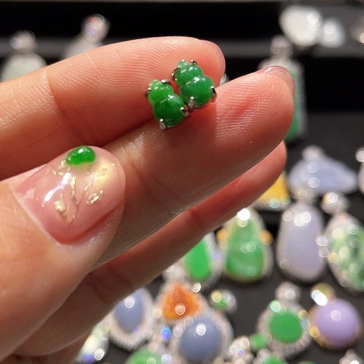 翡翠银S925镶嵌颈饰