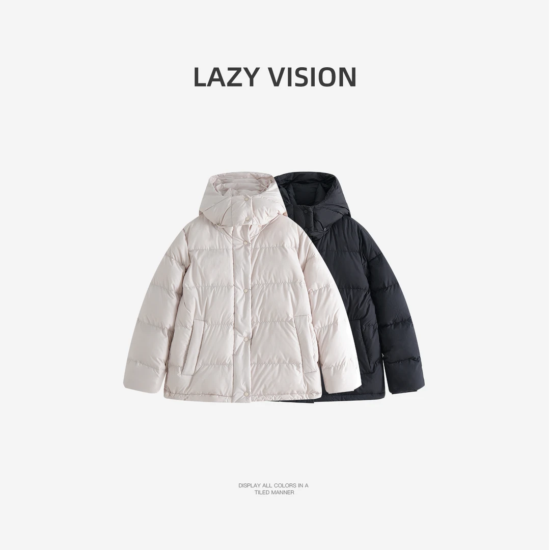 LAZYVISION/90白鹅绒休闲女士羽绒服外套ZMD-34012