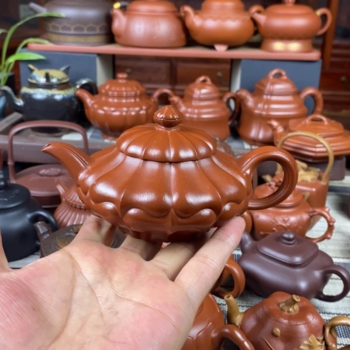 茶壶紫砂合菱220cc原矿赵庄朱泥特价