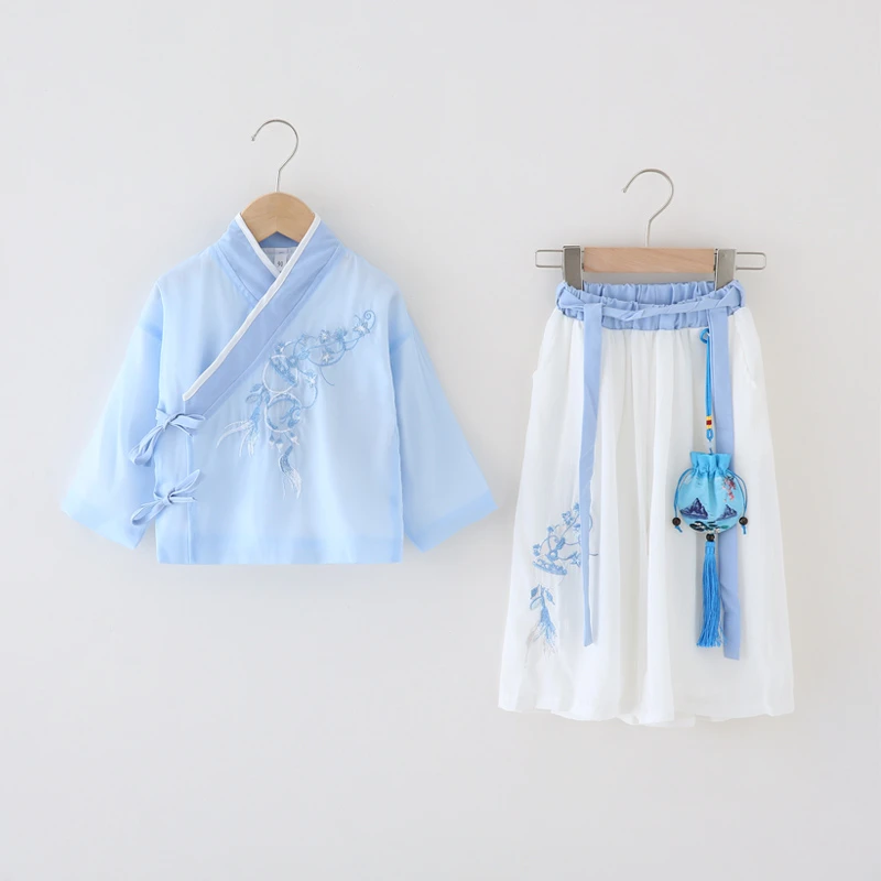 男童古装汉服新中式国风套装中秋节演出服儿童男孩古风长袖中国风