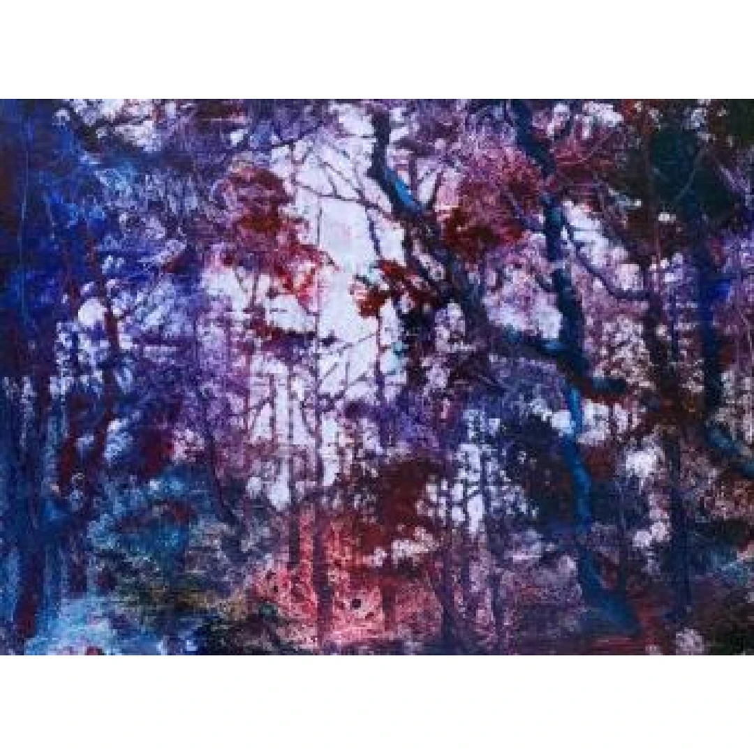 1966 贾文广《幻影2》，规格：30cm×40cm，材质：布面油画