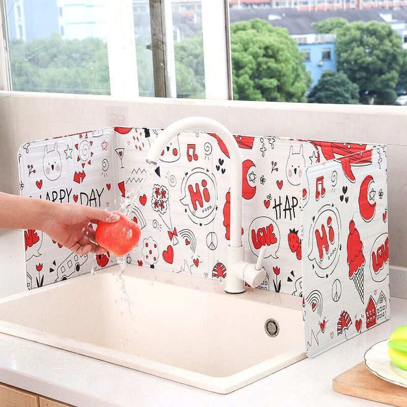 厨房挡油板灶台防油隔板炒菜防油溅挡板煤气灶油烟机围挡板耐高温