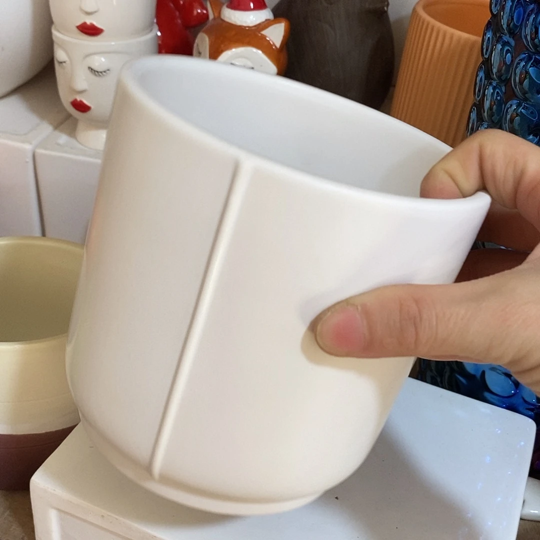 杯子陶陶盆有孔 瑕疵介意勿拍