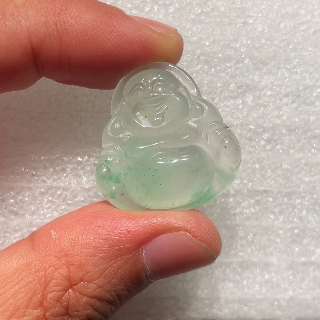 石英质玉（非洲翠）未镶嵌吊坠(不含链)