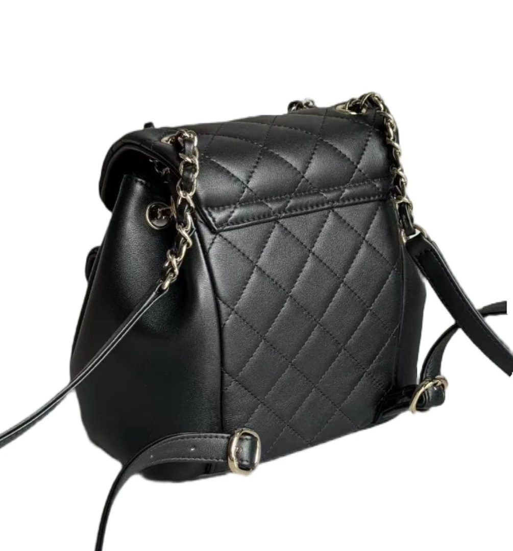 【丽姐奢品】duma小号时尚轻奢女士休闲百搭单肩斜跨菱格双肩包