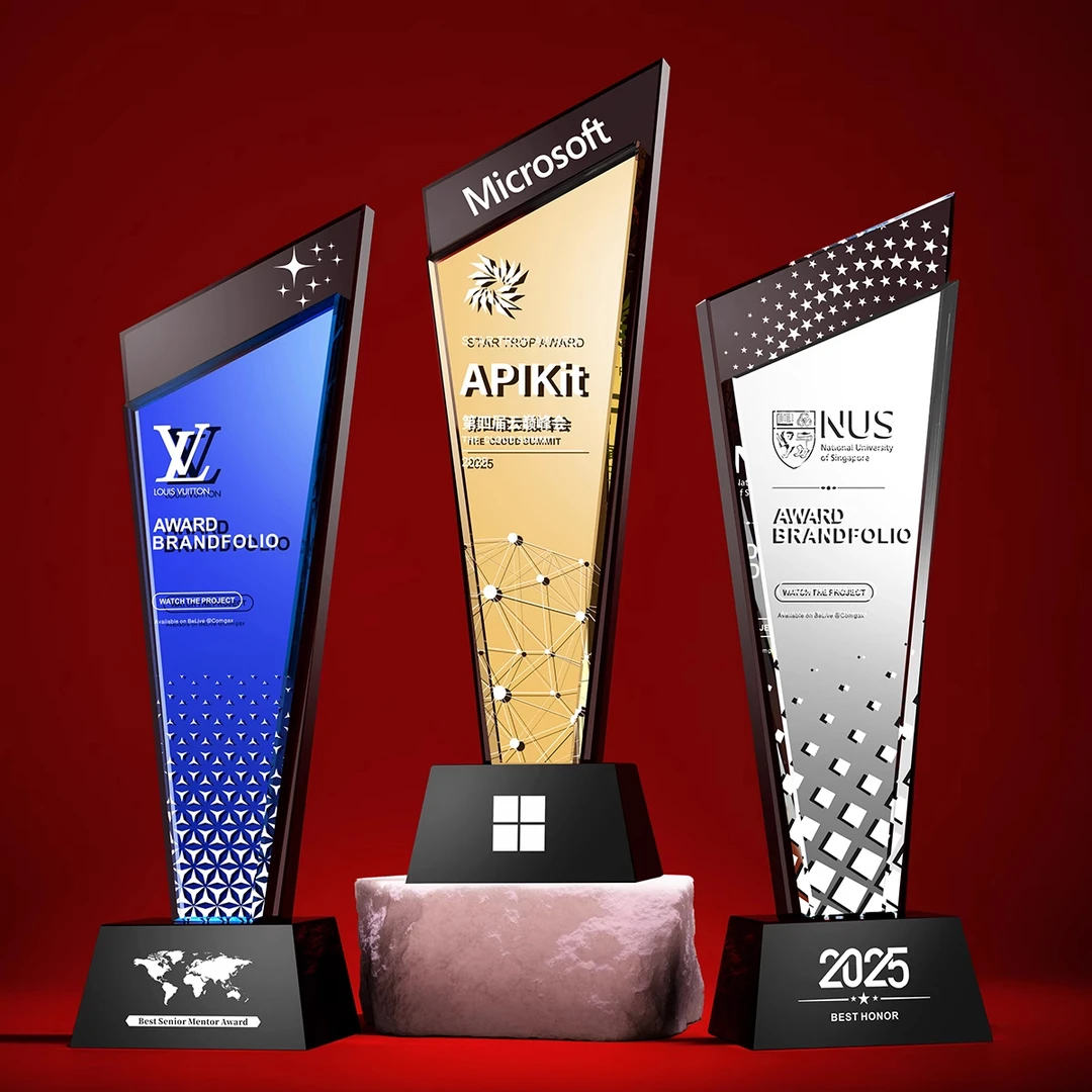 水晶奖杯定制定做高档大气创意篮球比赛冠军奖牌优秀员工奖杯订制