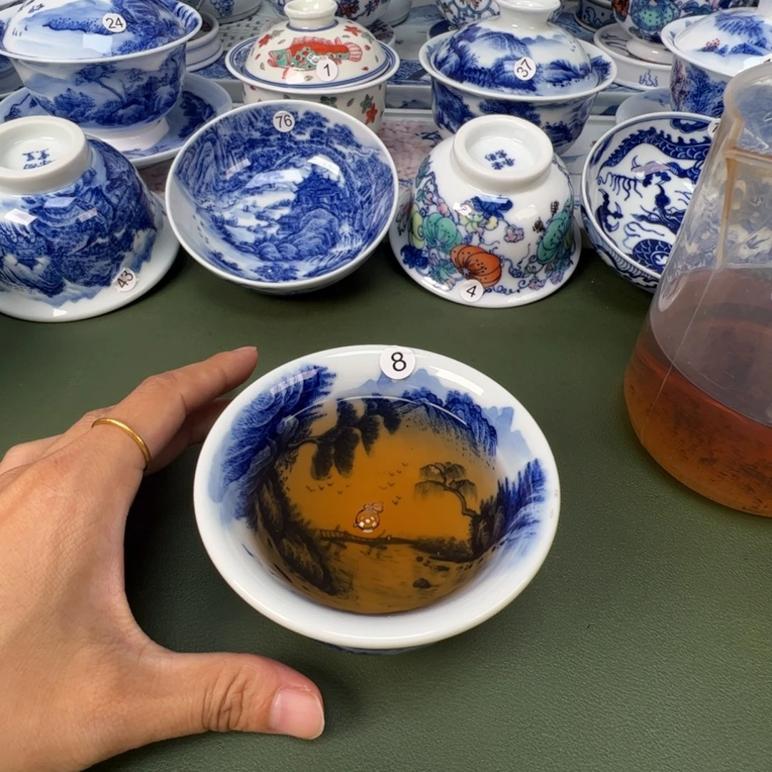 景德镇纯手工纯手绘茶具木木8