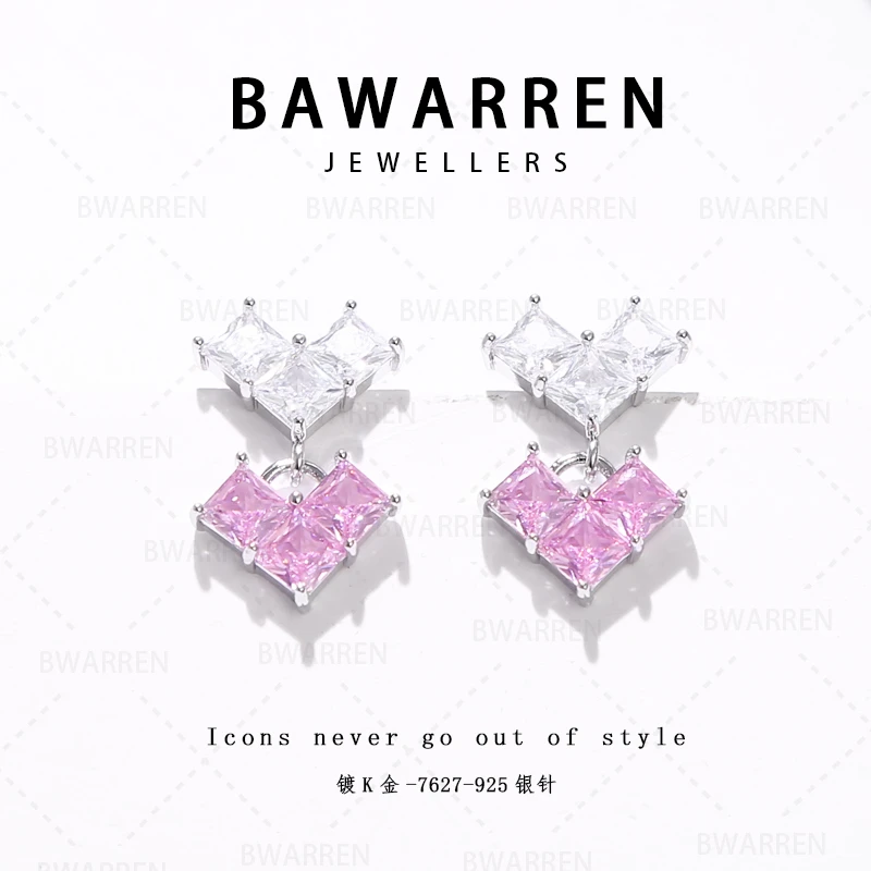 Bawarren 镀K金 美❤ 7627-【恋爱日记】精致耳环简约