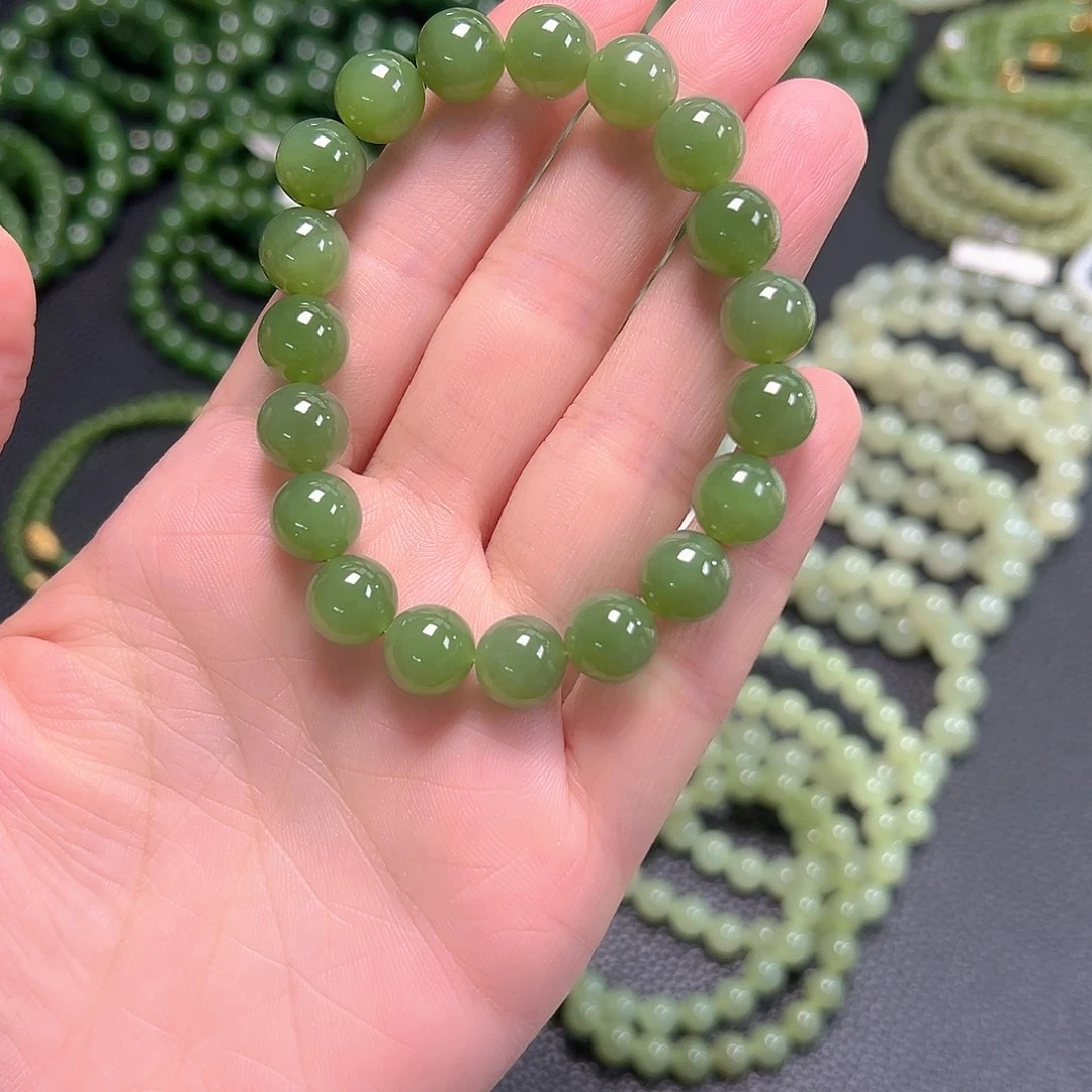 和田玉（碧玉）未镶嵌手链