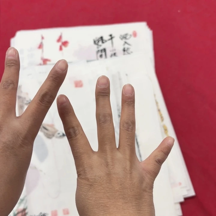 依***此国画花鸟等图案为一体而