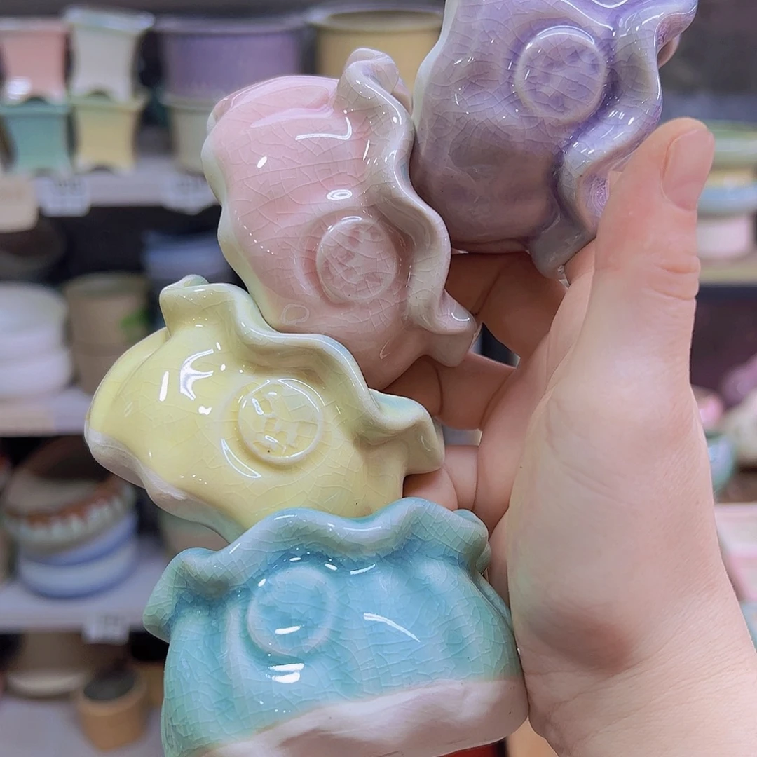 陶瓷花盆当场满12包邮