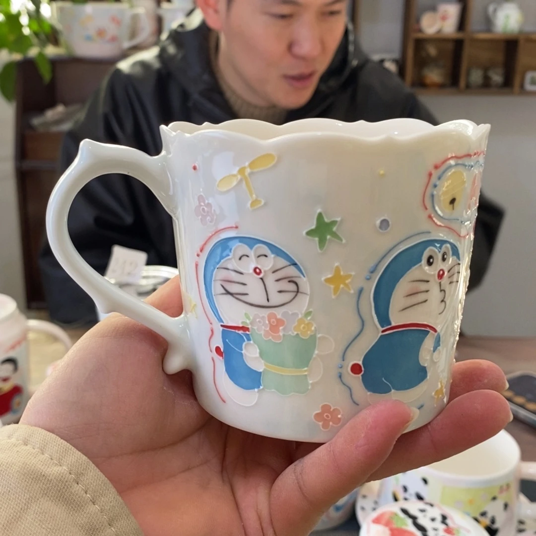 *****瓷片敦煌加口沿加底部景德镇釉下彩手绘