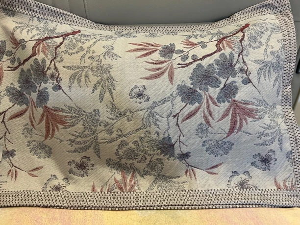 花开时节 52✖️78cm 同款枕巾搭配床盖一对俩条