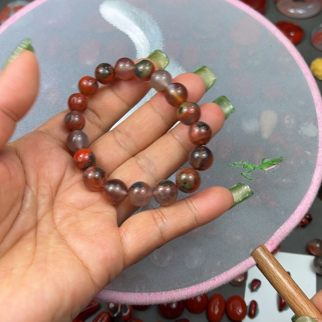 南红玛瑙未镶嵌手串