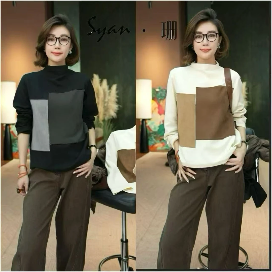 Syan【白茶清欢】秋季新款百搭小众高级轻奢设计款小众卫衣