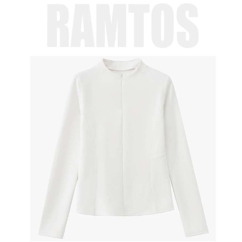 未使用 RAMTOS Polo上衣半开襟松弛感打底衫TP033810