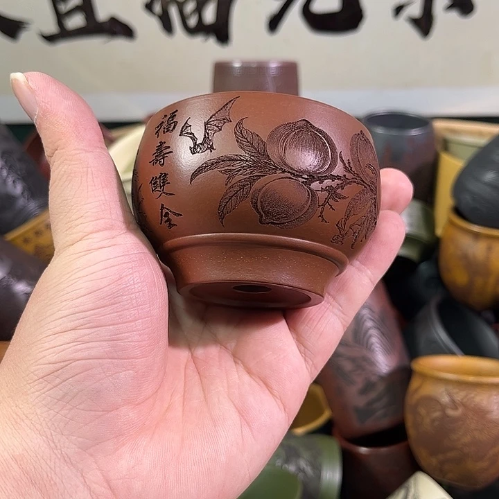 茶杯紫砂全手工紫砂主人杯