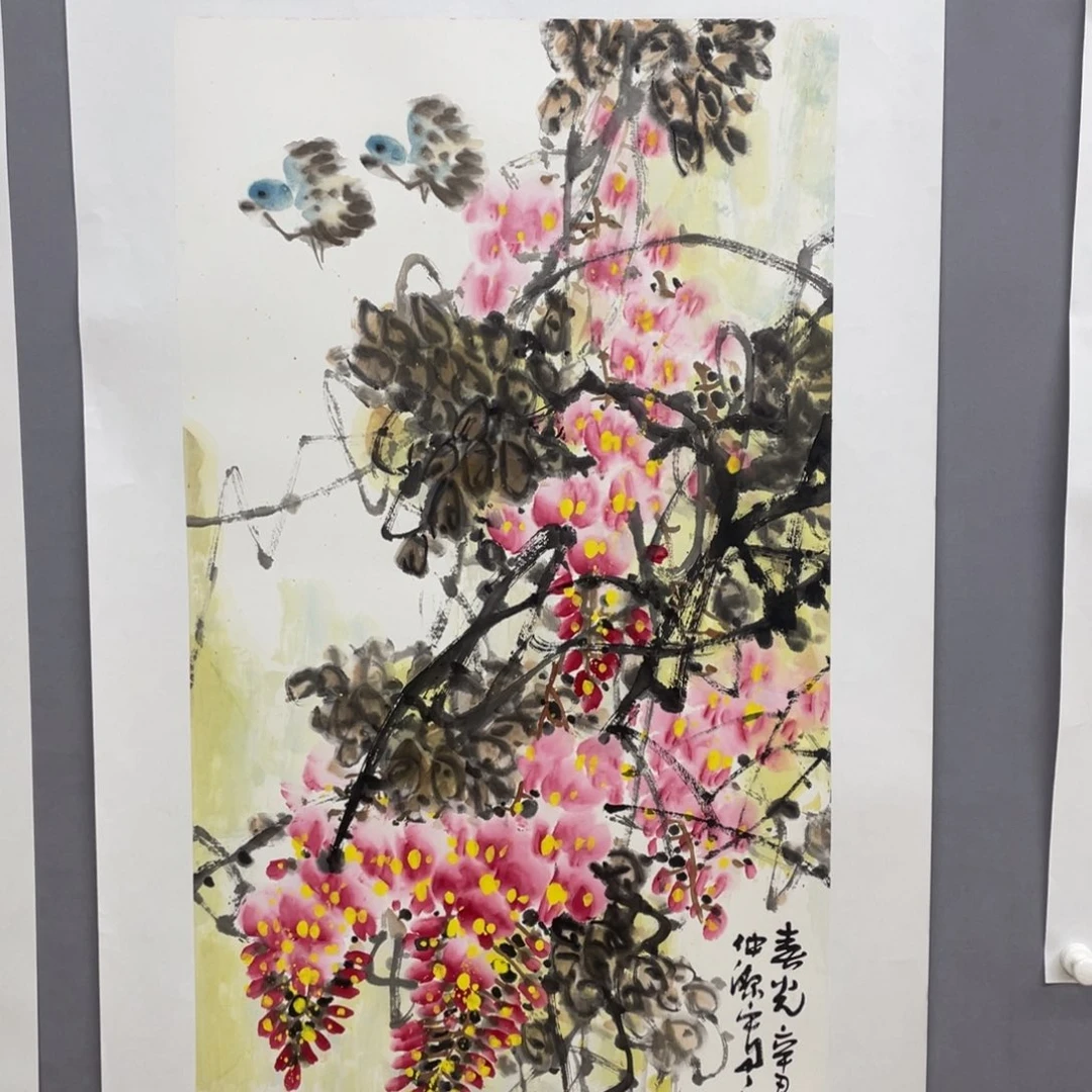 国画艺术家真人手绘