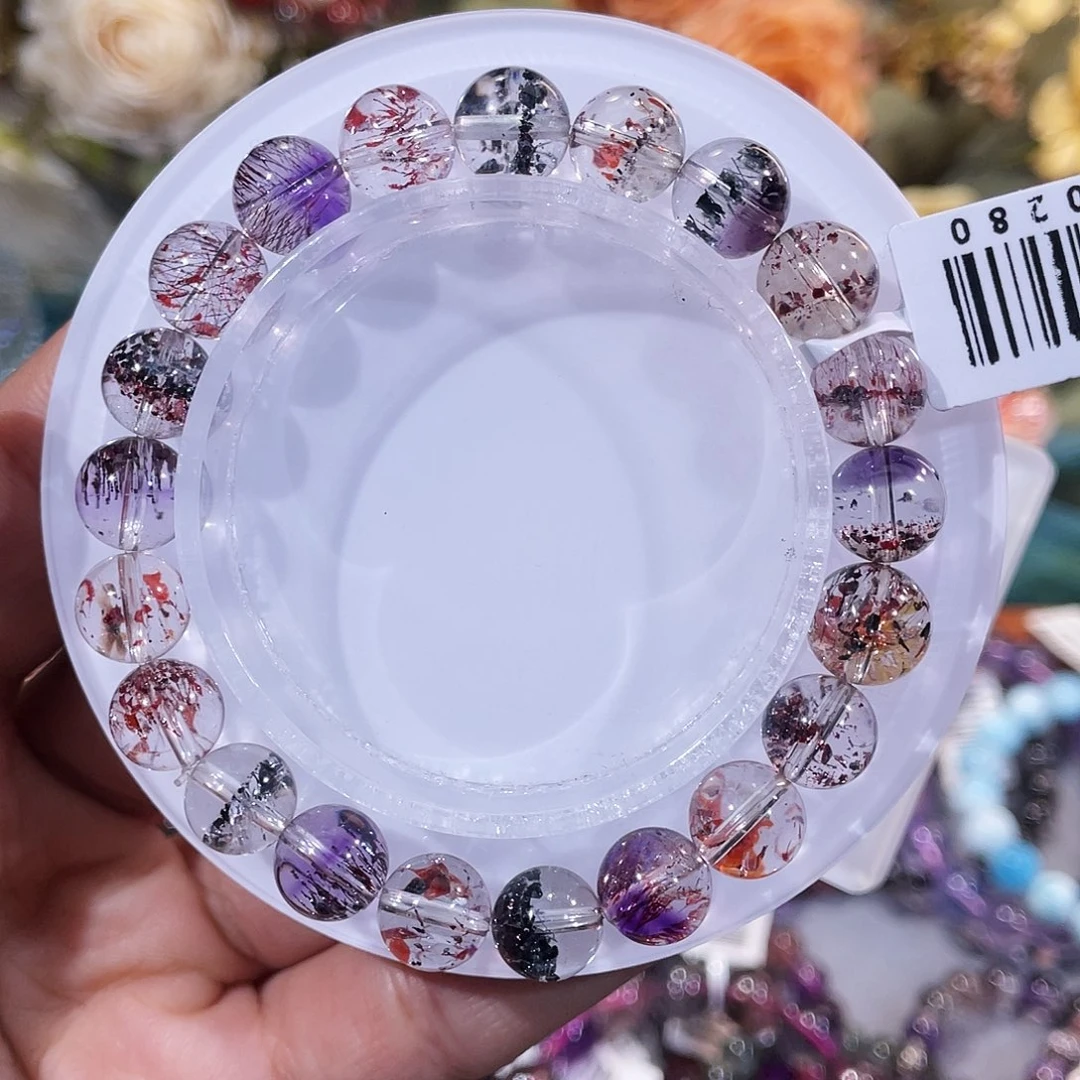 水晶手串未镶嵌彩色毒液超七8+