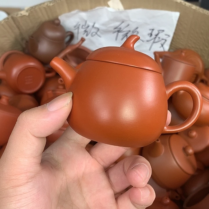紫砂茶壶原矿朱泥茶壶茶具家用110